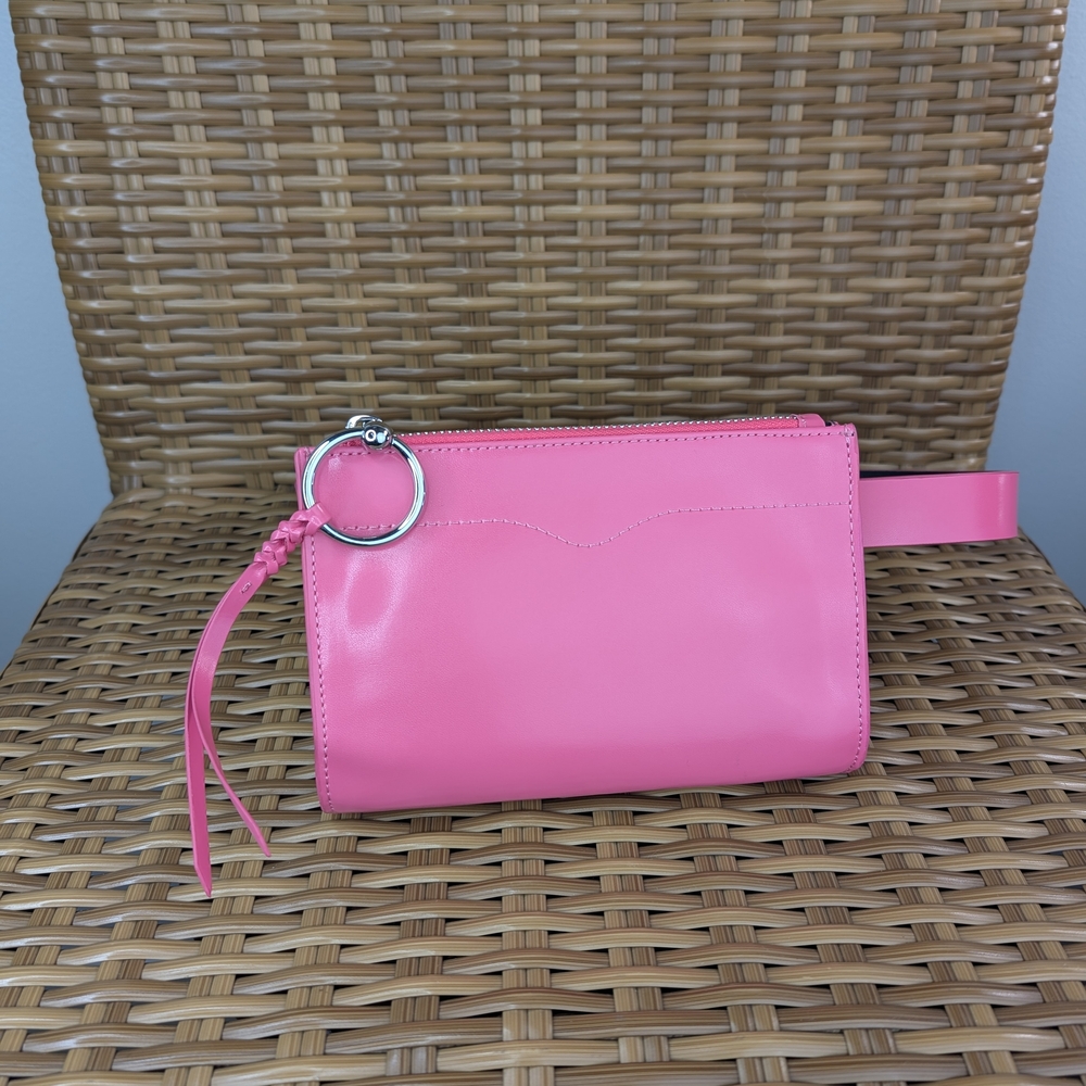 Rebecca Minkoff Pink Smooth Leather Mini Belt Bag Fanny Pack Clutch Crossbody
